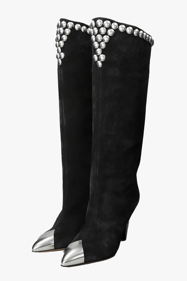 Lilezio Studded Pointy Boots