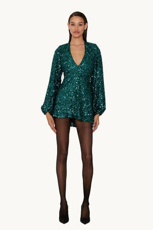 Sequins Mini Flowy Dress