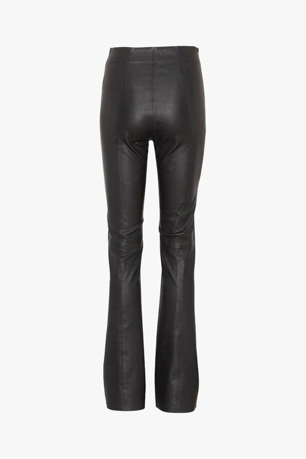 Stretch Leather Bootcut Pant