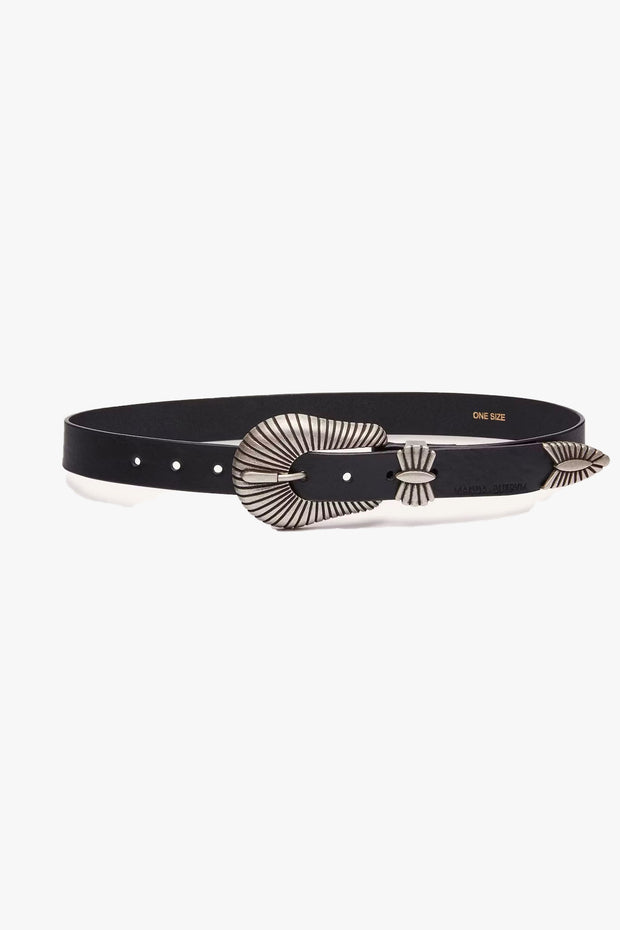 Bold Palmellata Leather Belt