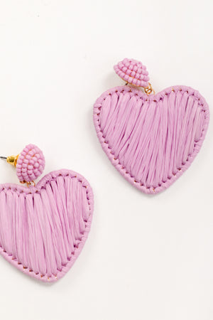 Purple Heart Earrings 201
