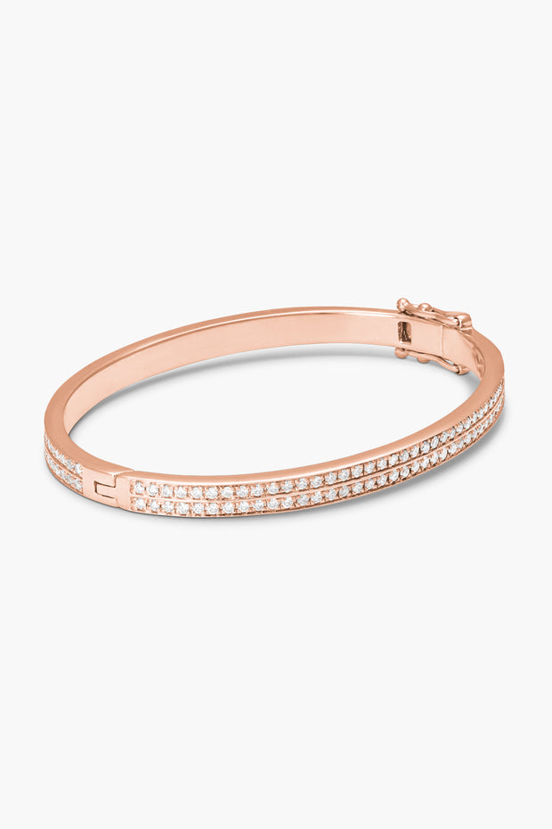 Fortis Double Full Pave Bangle