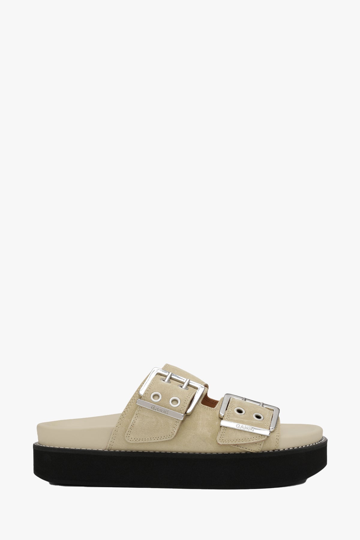 Wide Welt Chunky Buckle Flat