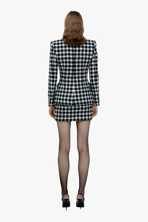 Vichy Tweed Mini Skirt