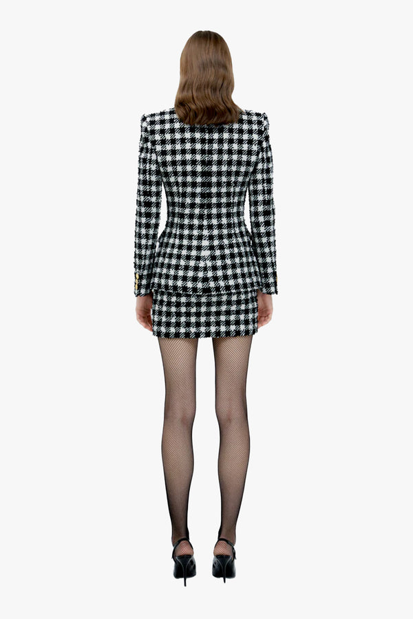 Vichy Tweed Mini Skirt