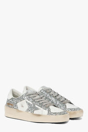 Stardan Leather And Glitter Sneakers