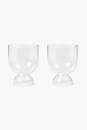 Clear Still Glasses - Set of 2