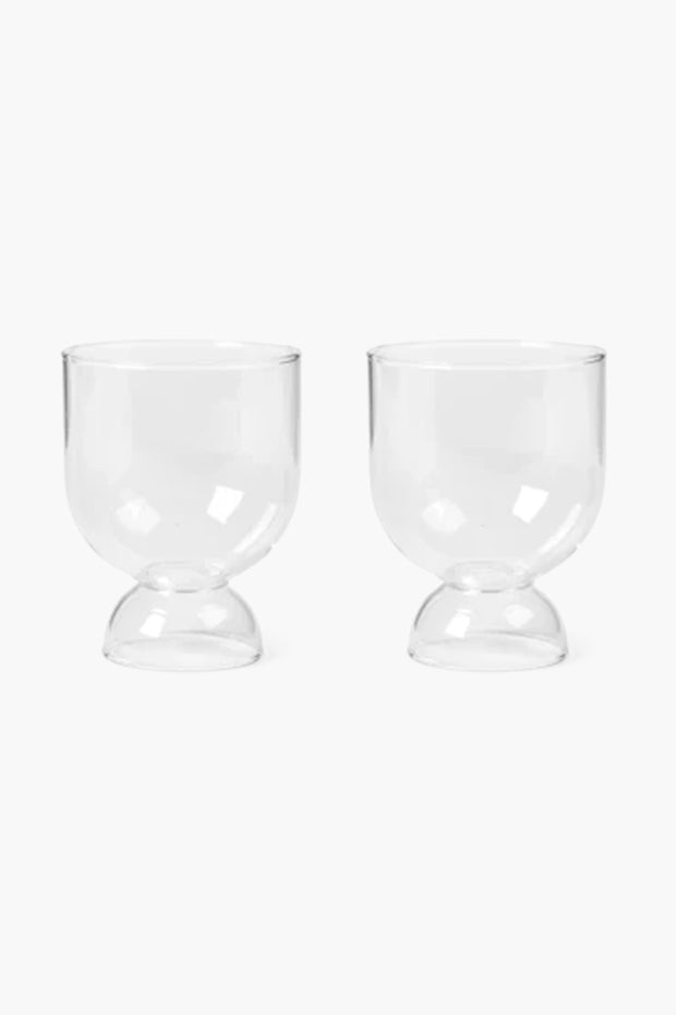 Clear Still Glasses - Set of 2